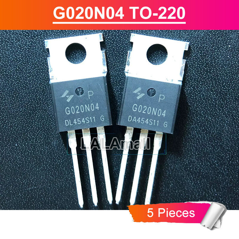5 ชิ้น G020N04 HYG020N04NR1P TO-220 220A/40V N-channel MOSFET ทรานซิสเตอร์ใหม่เดิม