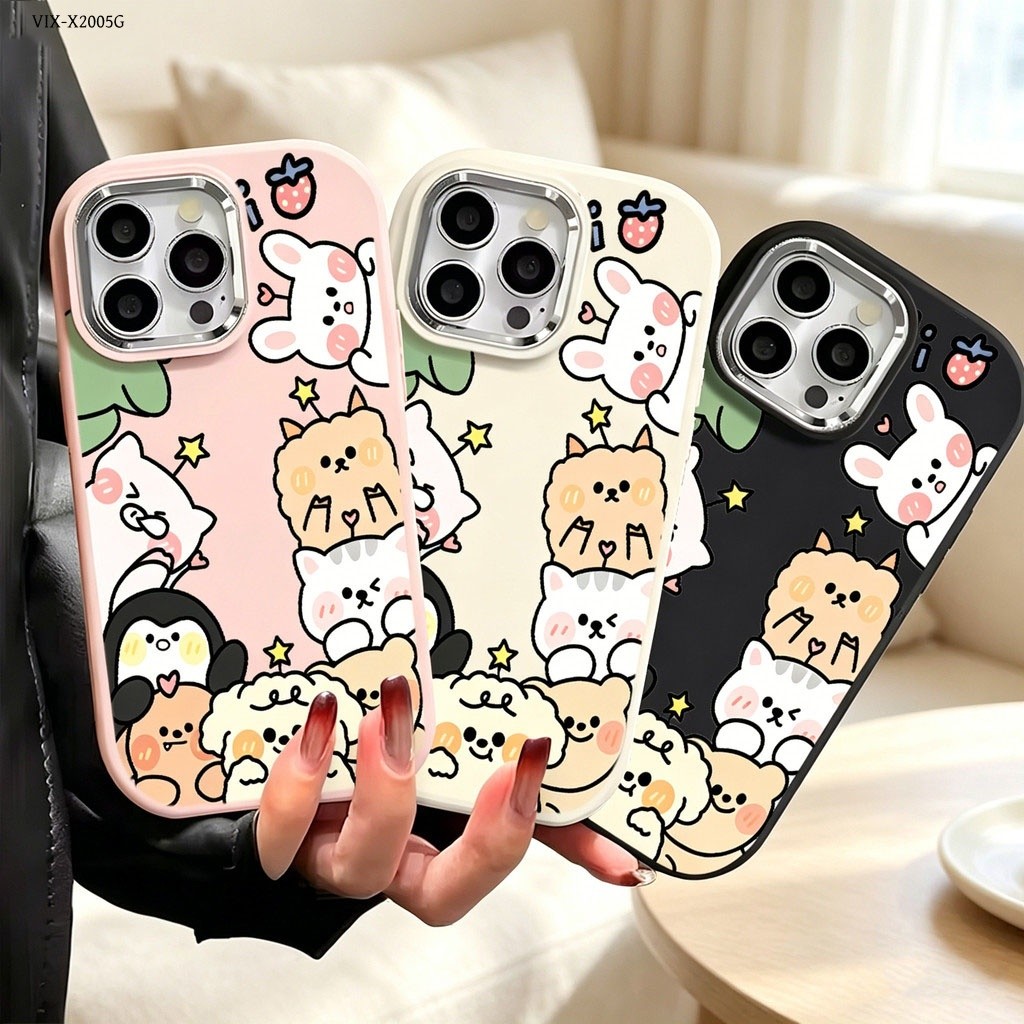 เคส For VIVO X200 X300 T1X Pro 5G เคสโทรศัพท์ เคสวีโว่ เคสนิ่ม Silicone Phone Case PD