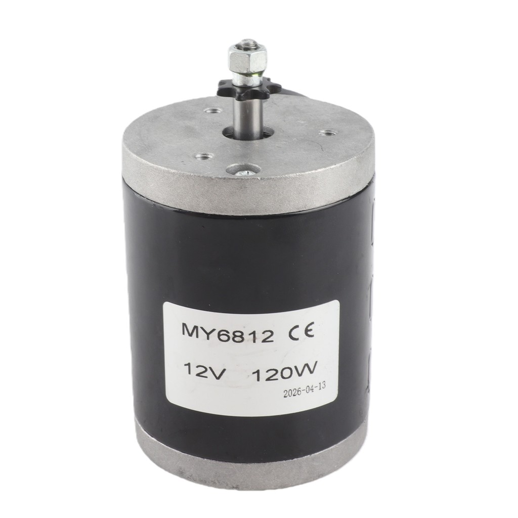 MY6812 12V 120W มอเตอร์แปรงขนาดเล็กความเร็วสูงพร้อมลูกรอกสายพานสกู๊ตเตอร์ไฟฟ้า E อุปกรณ์เสริมจักรยาน