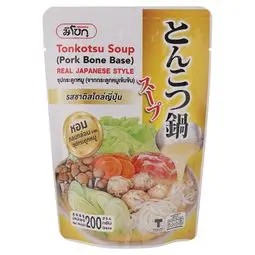 💥 มิโชกุซุปกระดูกหมูเข้มข้น 200กรัม 🔔 Mishoku Tonkotsu Soup Poke Bone Base 200g.