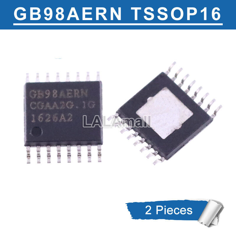2 ชิ้น GB98AERN GB98AERN-A2-0-TR G898AERN TSSOP-16 ชิป LCD IC ใหม่เดิม