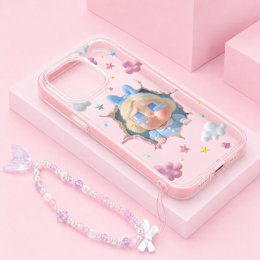 [เคส Su Lu] Cry Baby Casing Realme Note 80 70 C85 Pro C75 C75X C85 5G Note 60 60X Cute Softcase Ck06
