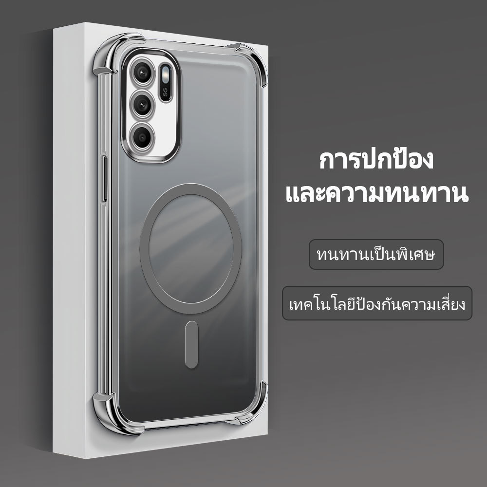 เคส กันมุม สำหรับ For OPPO Reno 6Z 5G เคสโทรศัพท์ เคสออปโป้ เคสนิ่ม Anti Drop โปร่งใส TPU Silicone Soft Shell FS2088