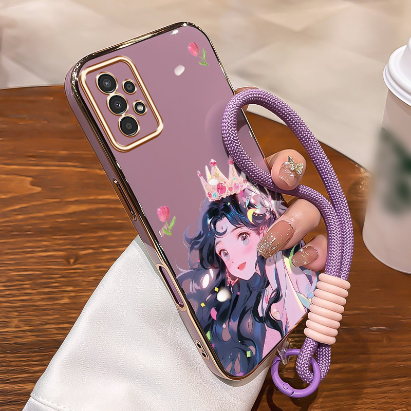 HP เคสโทรศัพท์สําหรับ Samsung Galaxy A13 4G A13 5G กรณีความงามสาวเจ้าหญิงแฟนตาซีกรณี Cesing ชุบซิลิโ
