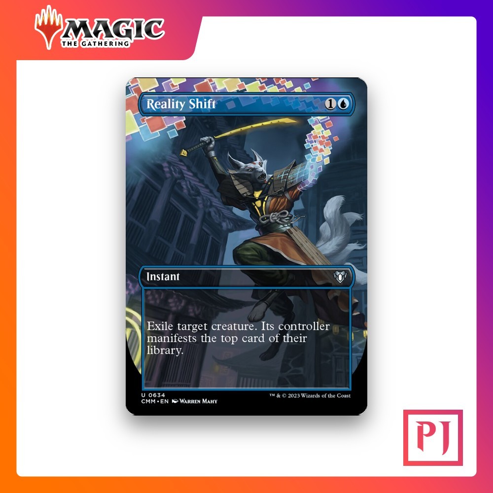 [MTG] Reality Shift (Borderless Full Art) (#634) [CMM] [BLUE] [UNCOM] | Magic the Gathering
