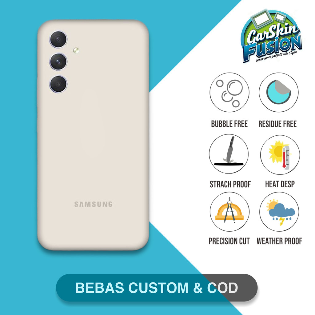 Garskin Skin Samsung A54 5G signature color Anti-Scratch Protector Case | By Fusion Code - slk