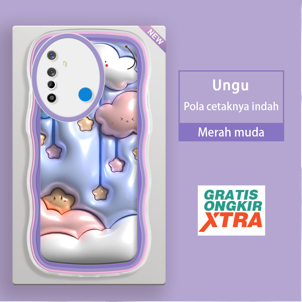 ปลอก HP Realme 5 5i 5s 6 6i 6S 7i C17 8 8i 9 11 pro plus 9i Star และ Cloud Pattern 3D Soft Case สบาย