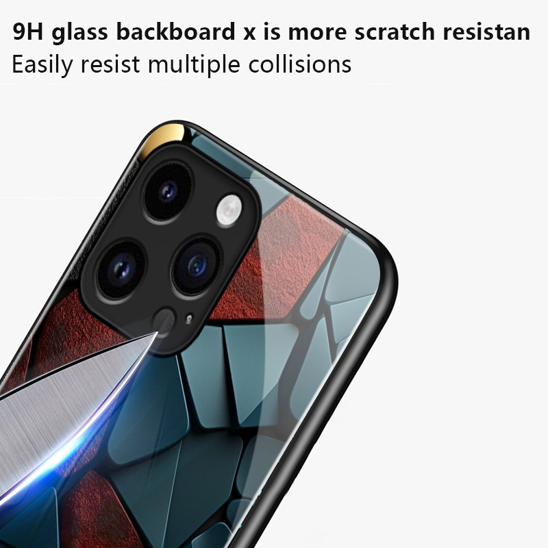 เคสสำหรับ VIVO Y16 Y35 5G Y56 5G เคสโทรศัพท์ก้อนกรวดเปลือกแก้วกันกระแทก - รูปที่ 5