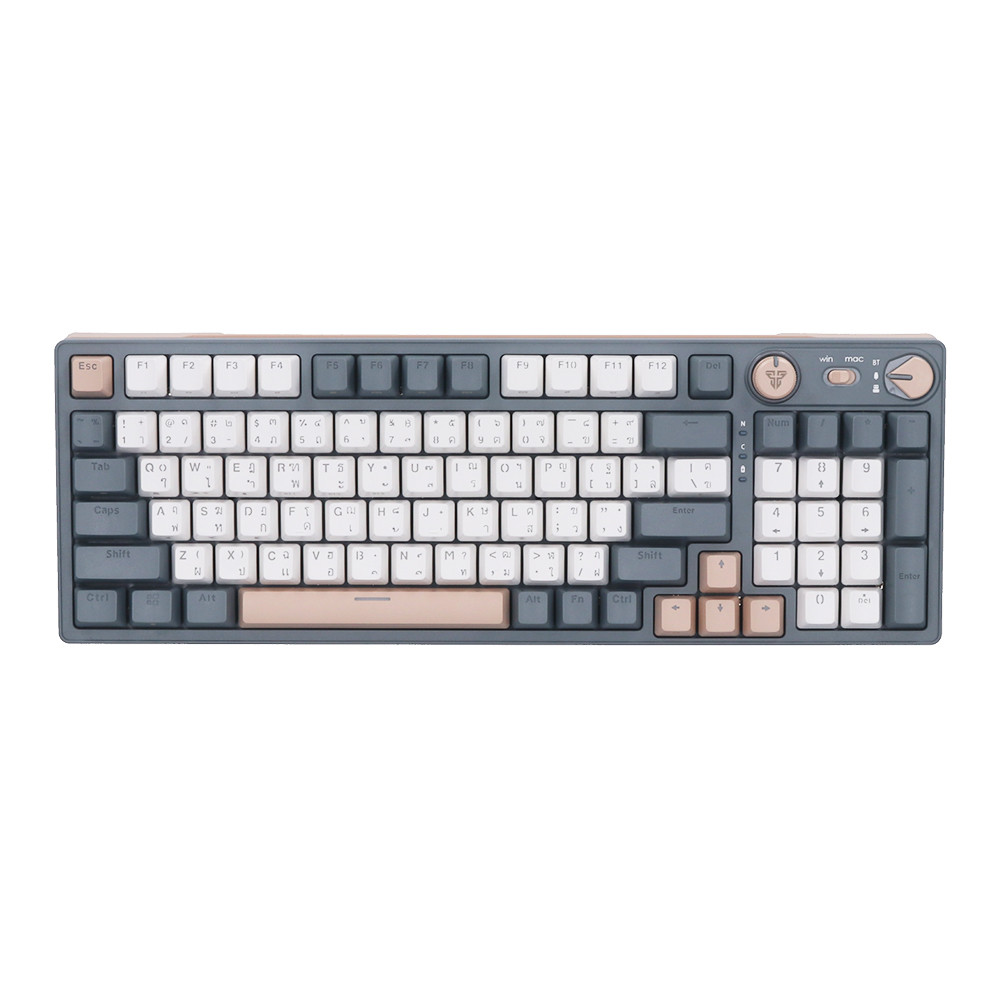 WIRELESS KEYBOARD (คีย์บอร์ดไร้สาย) FANTECH ATOM PRO96 MK914 BLUE SWITCH RGB EN/TH - SATURN -