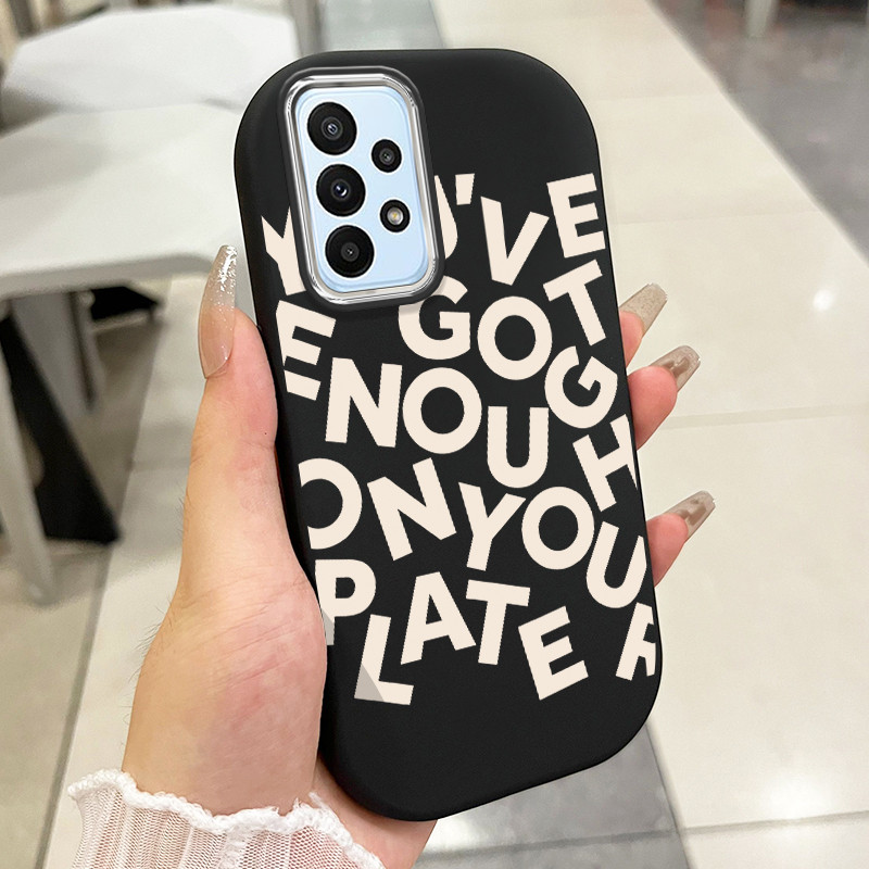 เคส ใช้ได้กับ Samsung A23 4G A23 5G เคสข้อความสร้างสรรค์