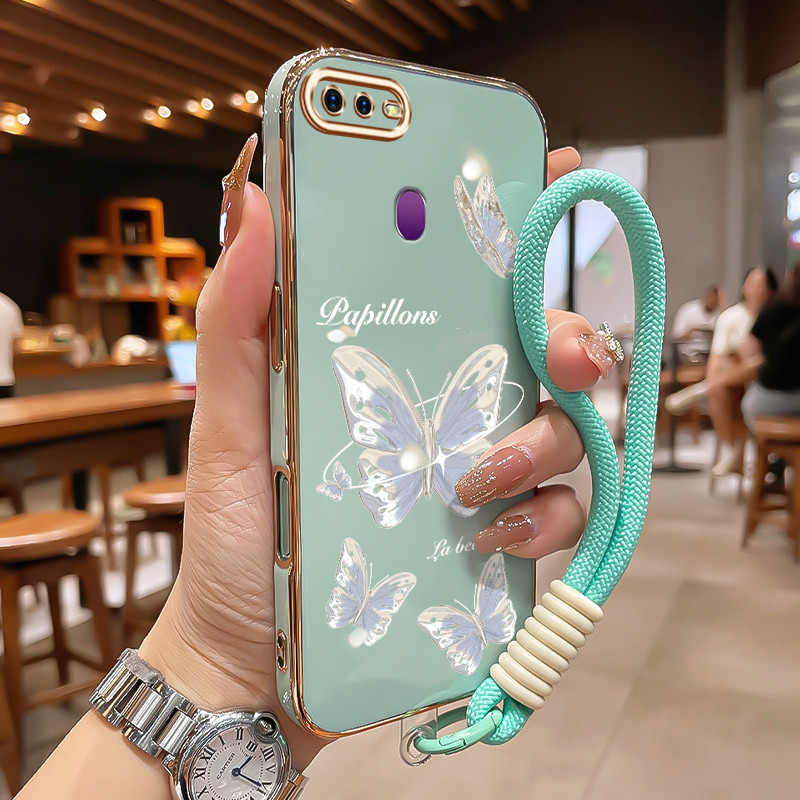 HPเคสโทรศัพท์สําหรับOPPO F9 F9 Pro F7 A7X Realme U1 Realme 2 Proกรณีผีเสื้อแฟนตาซีกรณีติดบนร่างกายCe