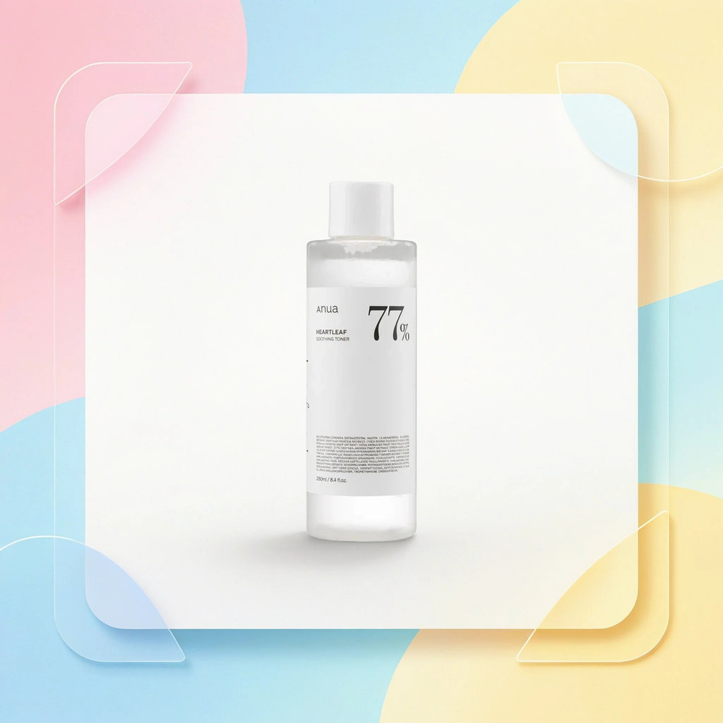 Korean Anua 77 Heartleaf Soothing Toner, 77% Heartleaf Extract Gentle Calming Facial Lotion
