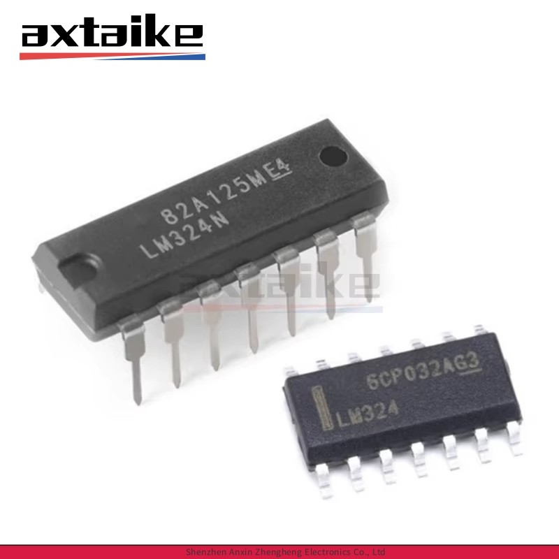 10PCS LM324 DIP14 SOP14 TSSOP LM324N LM324AN LM324DR LMV324ADR LM324PWR LM324APWR LMV324IPWR Operati