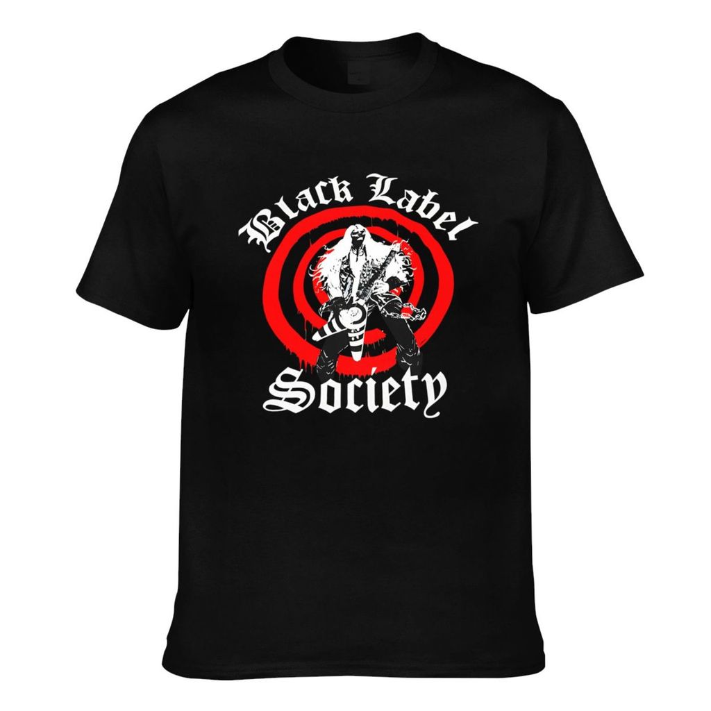 แฟชั่นพิมพ์ Zakk Wylde Black Label Society Casual Mens Tee