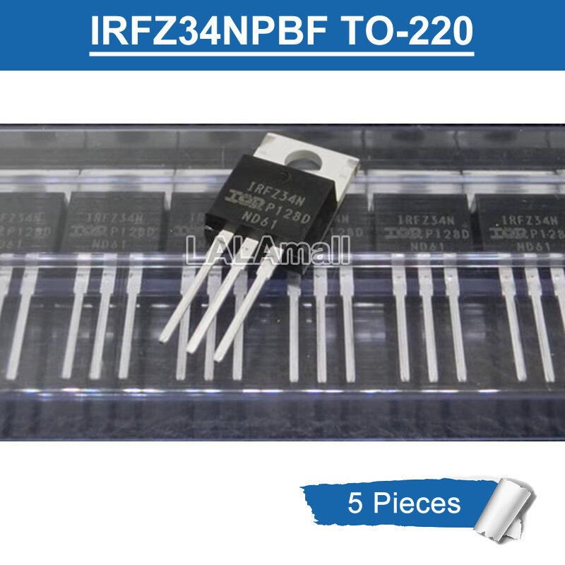 5pcs Original IRFZ34N TO220 IRFZ34NPBF TO-220 29A/55V N-channel MOSFET ทรานซิสเตอร์ใหม่