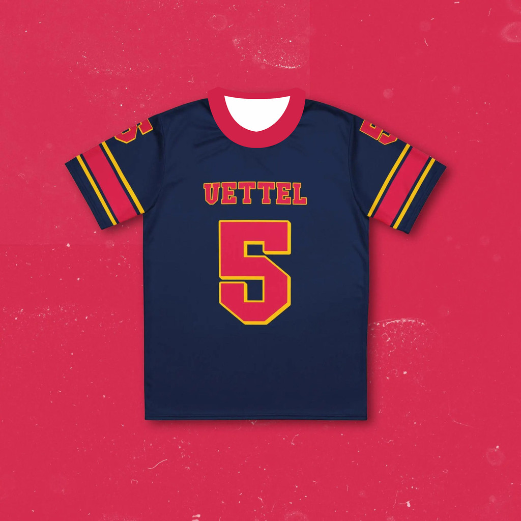 Sebastian Vettel F1 Redbull Racing เสื้อยืดเสื้อไมโครไฟเบอร์