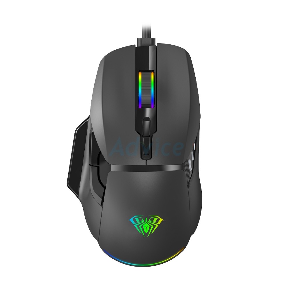 เมาส์เกมมิ่ง AULA F815 สีดำ มีสาย
