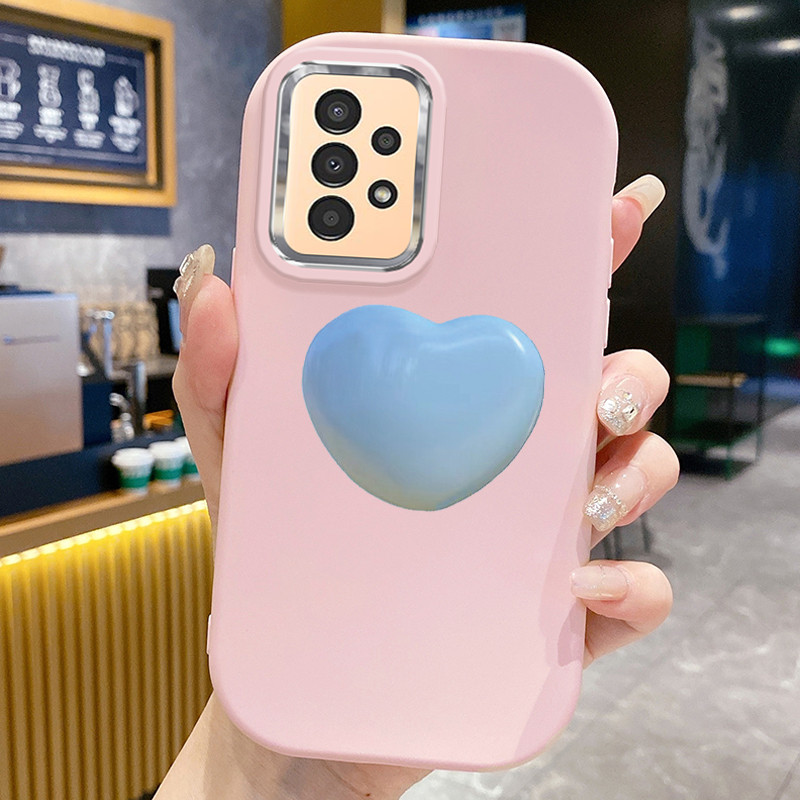 เคส ใช้ได้กับ Samsung A13 4G เคสแฟชั่นหัวใจ