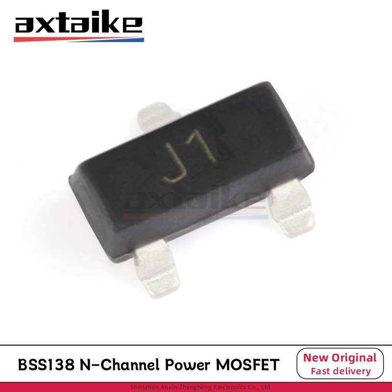 100PCS BSS138 J1 SS BSS138LT1G LBSS138LT1G SOT-23 200mA 50V 225mW NChannel Power MOSFET ทรานซิสเตอร์