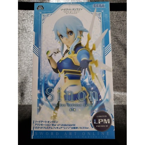 Sword Art Online "Sinon The Sun Goddess Solus" War of Underworld figure SEGA LPM