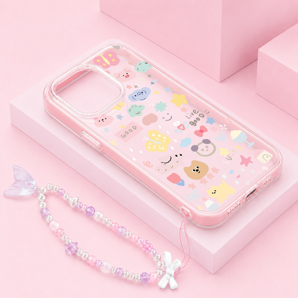 Animal [เคส Su Lu] เคส Realme Note 80 70 C85 Pro C75 C85 5G Note 60 60X C75X Ck0624 Clear กันกระแทก 