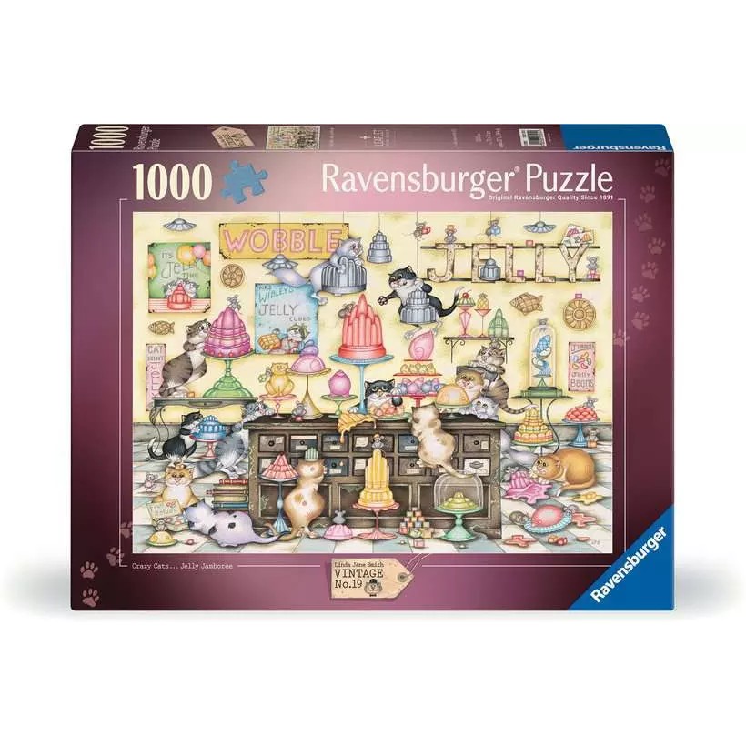 Crazy Cats - Jelly Jamboree 1000 piece Jigsaw Puzzle Ravensburger Puzzle [ลิขสิทธิ์แท้]