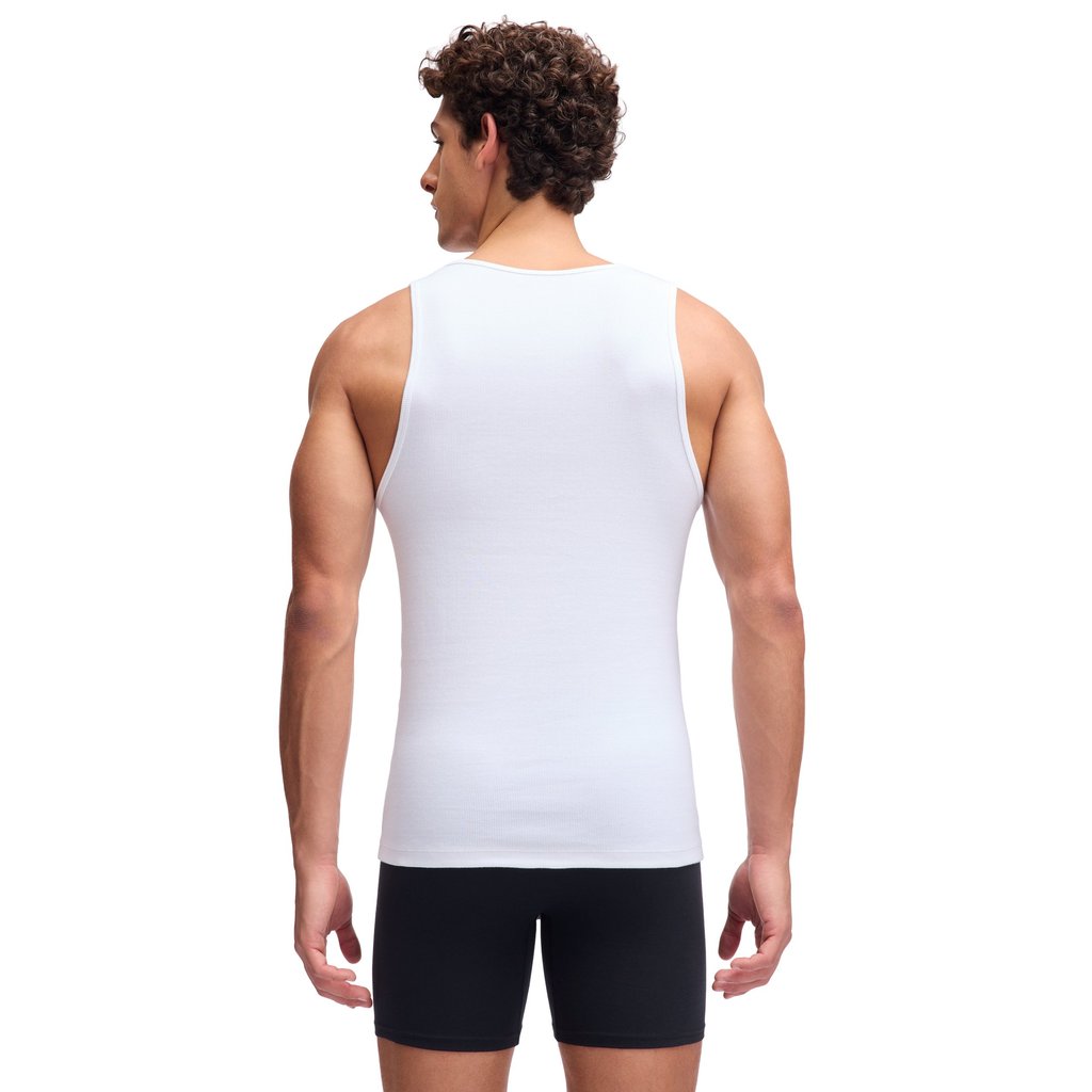 Under Armour เสื้อกล้ามตัวในแพ็ก 2 ตัวสำหรับผู้ชาย UA Performance Cotton Rib — صورة 3