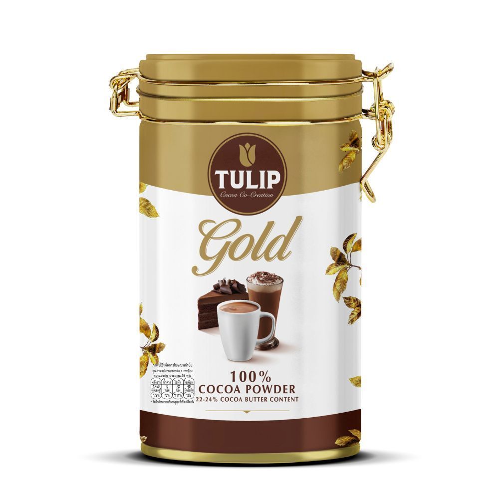 💥 TULIP GOLD COCOA POWDER TIN 350G. 🎐 TULIP GOLD COCOA POWDER TIN 350G. ✅ เครื่องดื่มบำรุงสุขภาพ  🎨 