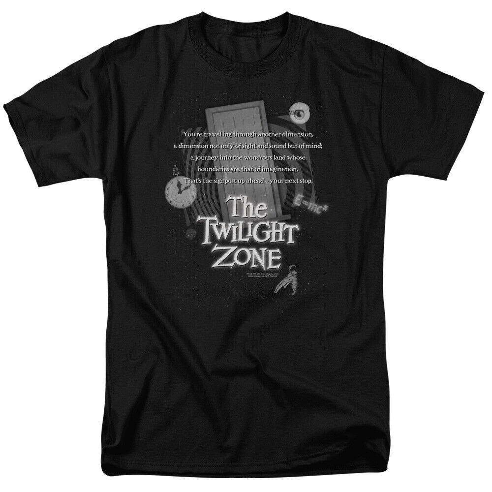 2025 สําหรับเพื่อนเสื้อวาฟเฟิล The Twilight Zone Intro 1950S Tv Series ที่ได้รับอนุญาตผู้ใหญ่เสื้อยื