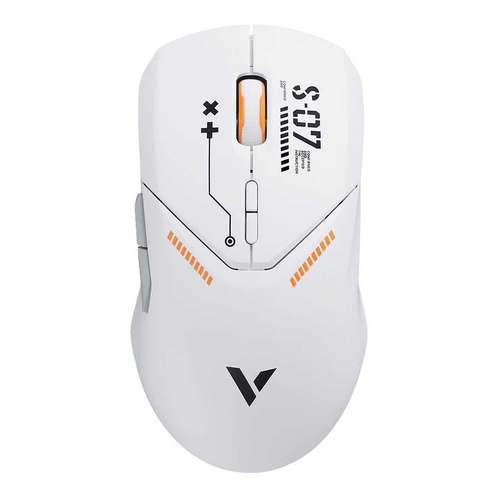 WIRELESS MOUSE (เมาส์ไร้สาย) RAPOO VT9PRO - WHITE-ORANGE ()