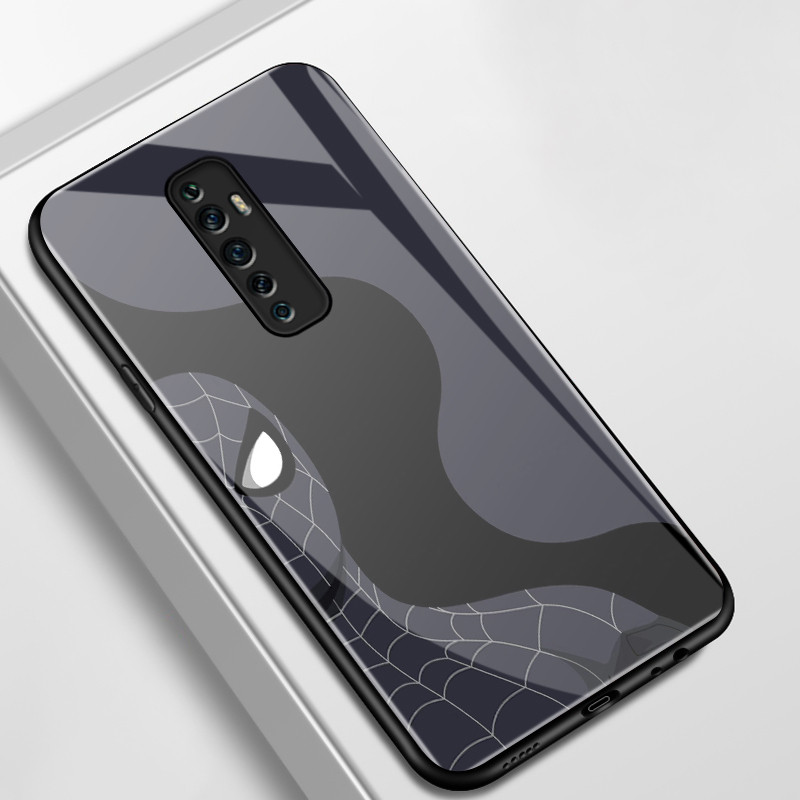 เคสสำหรับ OPPO Reno 2F Reno 2Z Reno 2 Reno เคสโทรศัพท์วีรบุรุษการ์ตูนเปลือกแก้วกันกระแทก