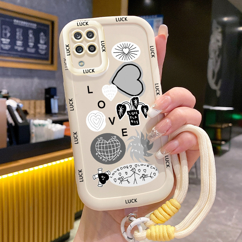 HP เคสโทรศัพท์สําหรับ Samsung A12 4G A12 5G M12 F12 A22 M22 M32 กรณีเคสโทรศัพท์ Softcase ซิลิโคนกรณี