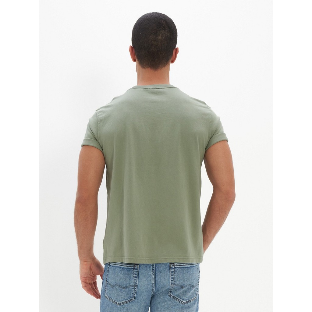 American Eagle تيشيرت رجالي بالشعار — زيتي باهت — صورة 2