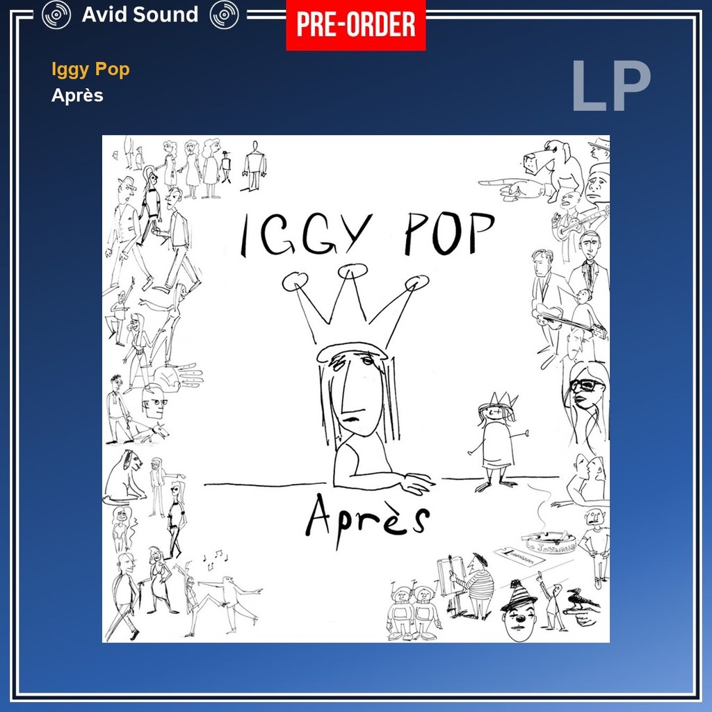 Pre-Order แผ่นเสียง Iggy Pop Après ใหม่ ซีล Iggy Pop Vinyl LP