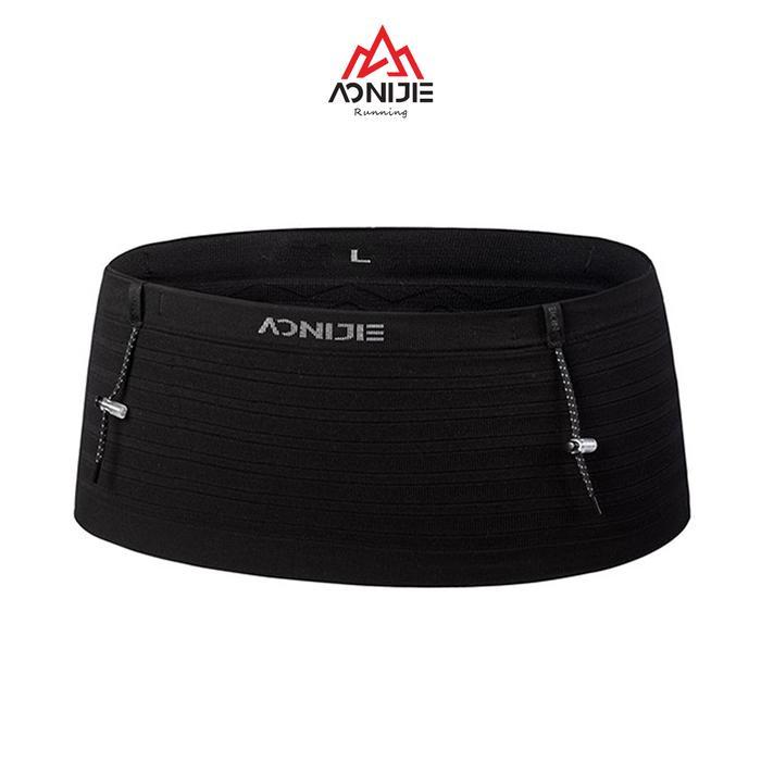 Aonijie กระเป๋าคาดเอว W8116 - กระเป๋าคาดเอวสําหรับปั่นจักรยานสําหรับวิ่ง - สีดํา