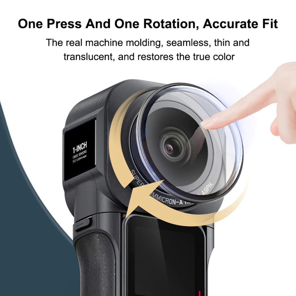 ฝาครอบเลนส์กล้อง Panoramic สำหรับ Insta360 ONE RS 1 นิ้ว 2 ชิ้น thumbnail 3