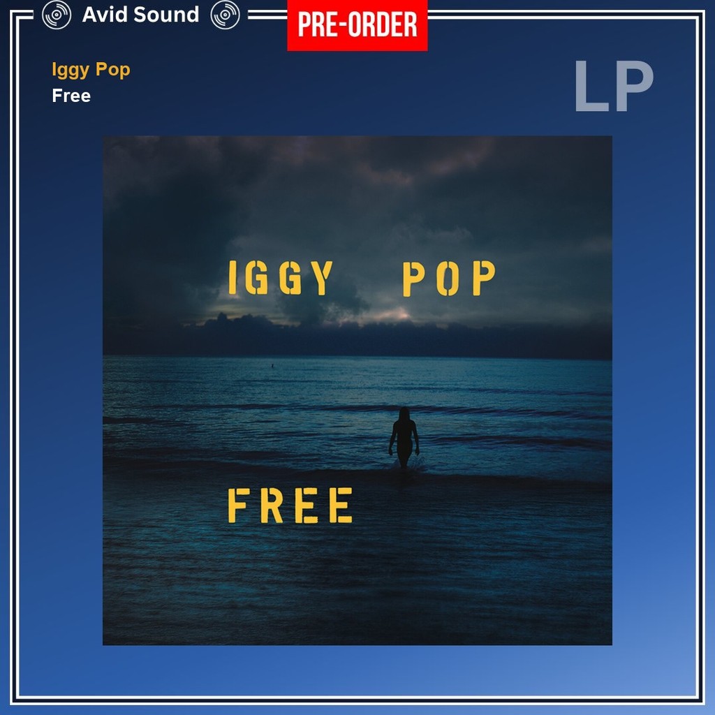 Pre-Order แผ่นเสียง Iggy Pop Free ใหม่ ซีล Iggy Pop Vinyl LP