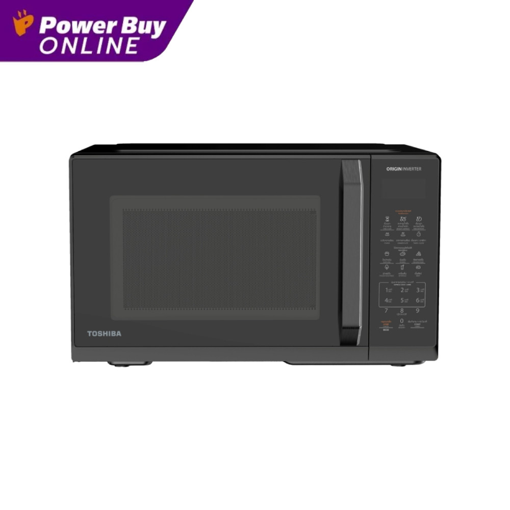 TOSHIBA ไมโครเวฟ (900 วัตต์, 25 ลิตร, สีดำ) รุ่น MW3-EM25PEI(BK)
