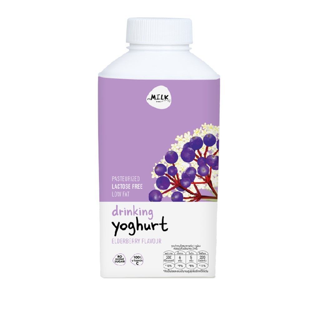 เอ็มมิลค์DYGแลคโตสฟรีเอลเดอเบอรี่ 430มล