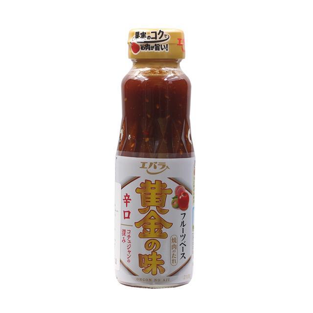 👒 เอบาร่าน้ำจิ้มเนื้อย่างรสเผ็ดมาก 210กรัม 🎡 SKU 4901108002025 🛶 Ebara Golgen Yakiniku Sauce Hot 210