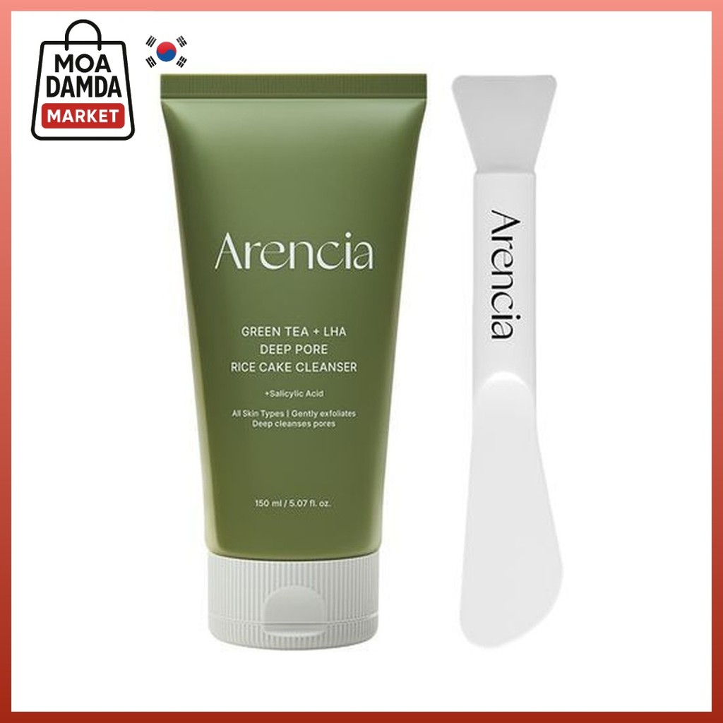 ARENCIA Arencia Green Tea LHA Pore Rice Cake Cleanser 150g + แปรง Specula