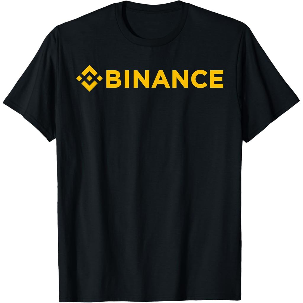 เสื้อยืดผ้าฝ้ายผู้ชาย Binance BNB Cryptocurrency Crypto Logo T-Shirt ผ้าฝ้ายคุณภาพสูงแขนสั้น