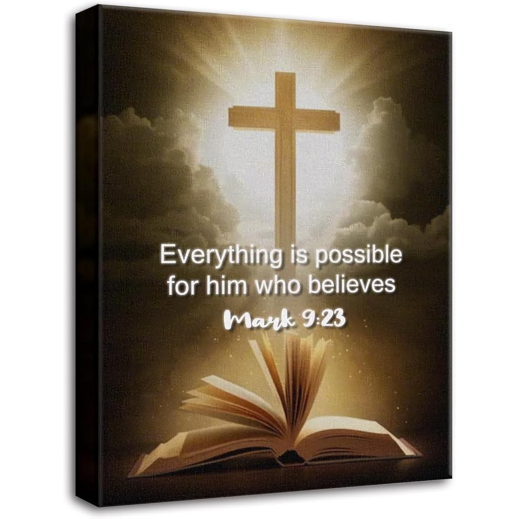 Christians Cross Wall Decor Faith Biblical Verse Crosses Bible Verse Wall Artbible คําคมตกแต่งผนังฟา