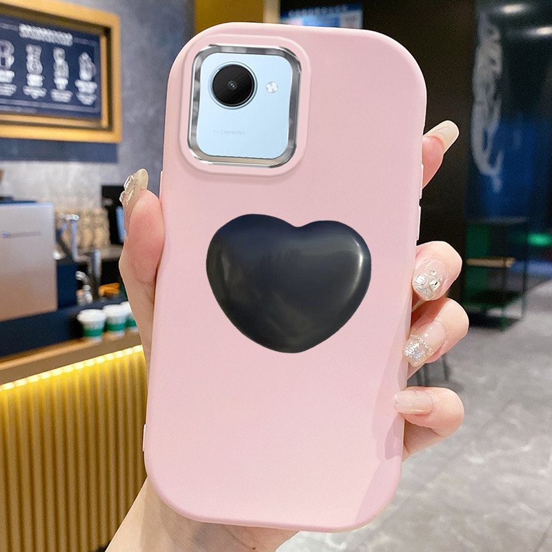 เคส ใช้ได้กับ Realme C30 C30s Narzo 50i Prime Case Fashion Heart