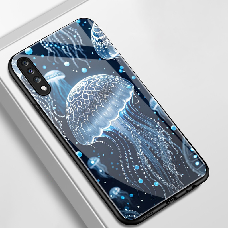 เคสสำหรับ Samsung A70 A70s A80 เคสโทรศัพท์คูโบสเปซเปลือกแก้วกันกระแทก