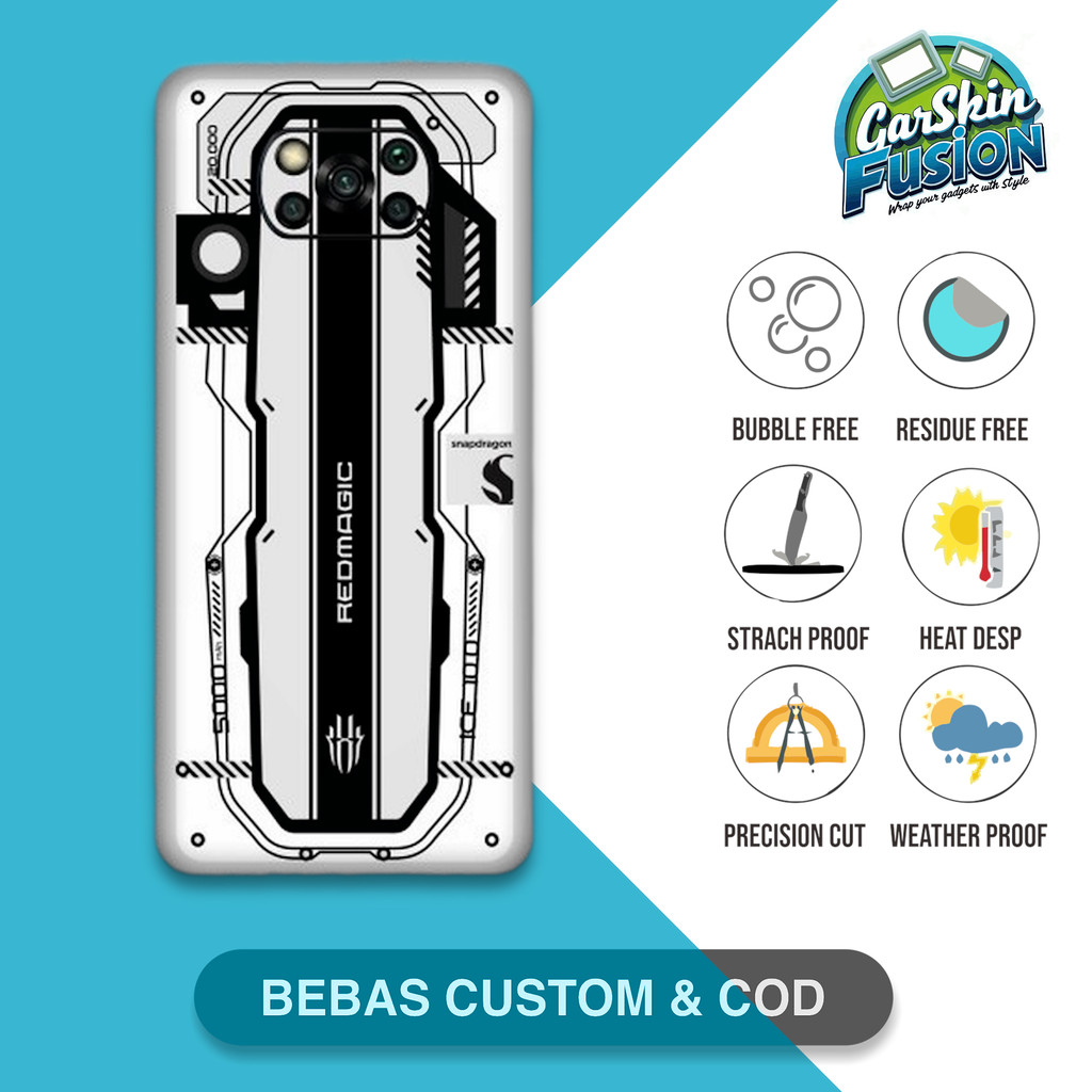 Garskin Skin Poco X3 Pro X3 Nfc Rnubia gaming เคสป้องกันรอยขีดข่วน | By Fusion Code - H6P