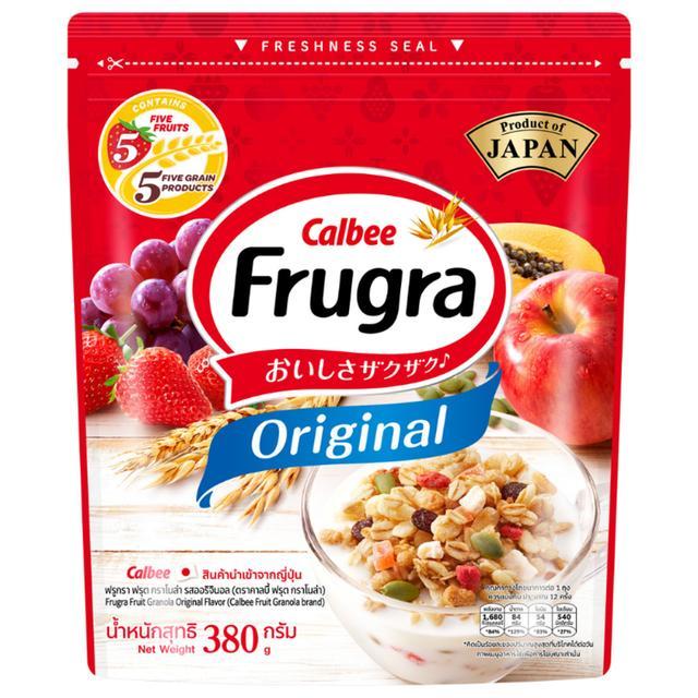 🌋 คาลบี้ฟรูกราฟรุตกราโนล่ารสออริจินอล 380กรัม 🌠 Calbee Frugra Fruit Granola Original Flavor 380g. ✨ 
