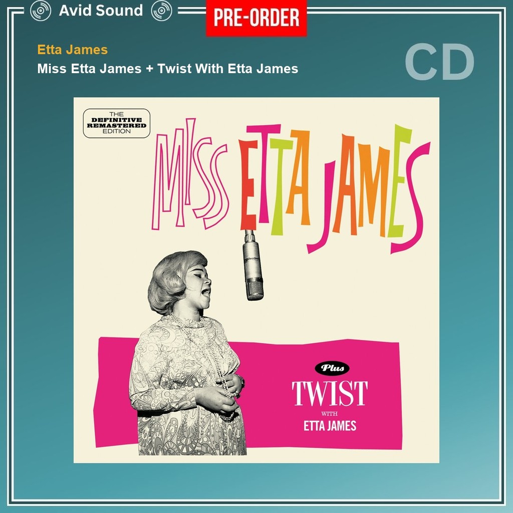 Pre-Order CD แผ่นซีดี Etta James Miss Etta James + Twist With Etta James ใหม่ ซีล Etta James CD
