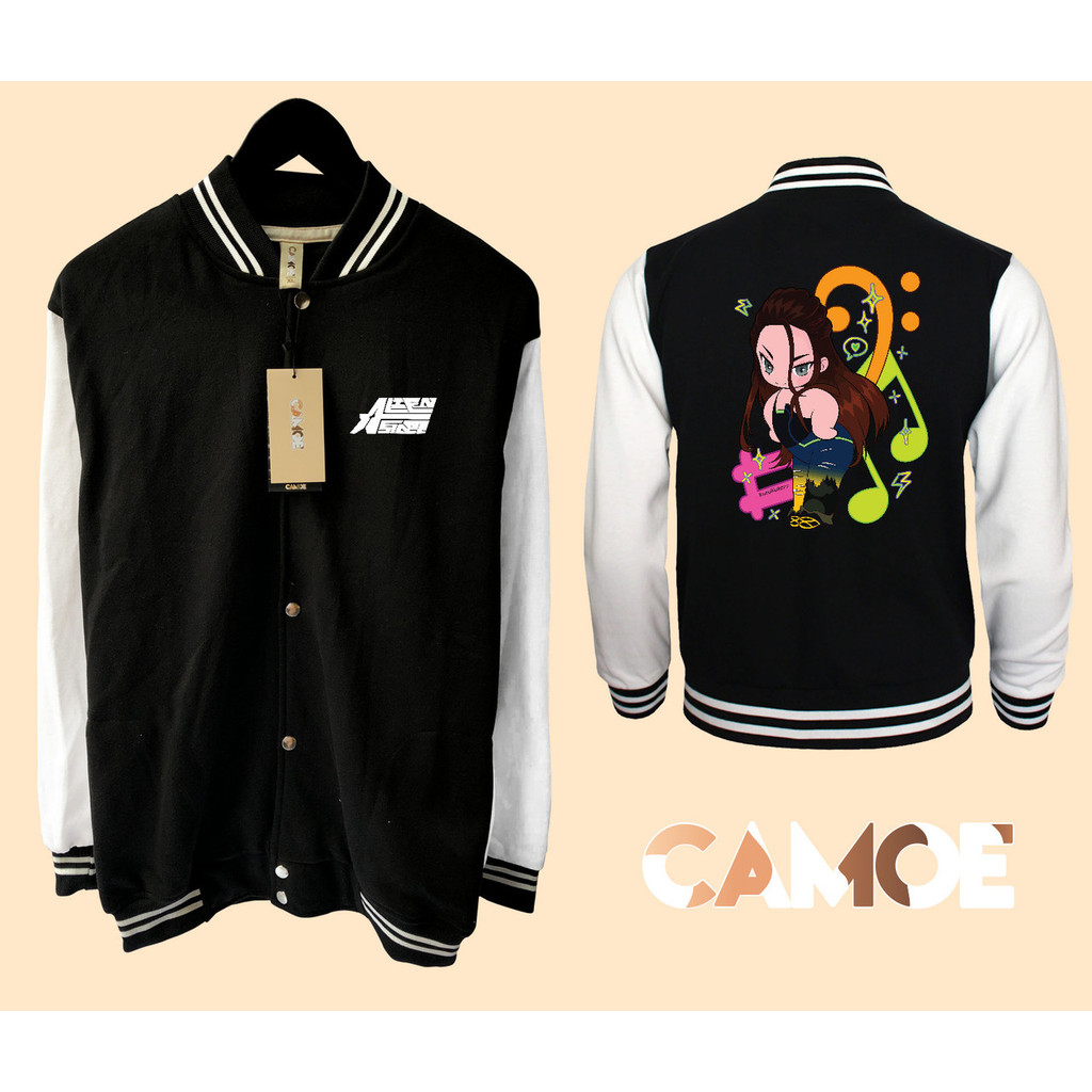 Alien Stage ALST Hyuna Chibi Varsity Baseball Jacket