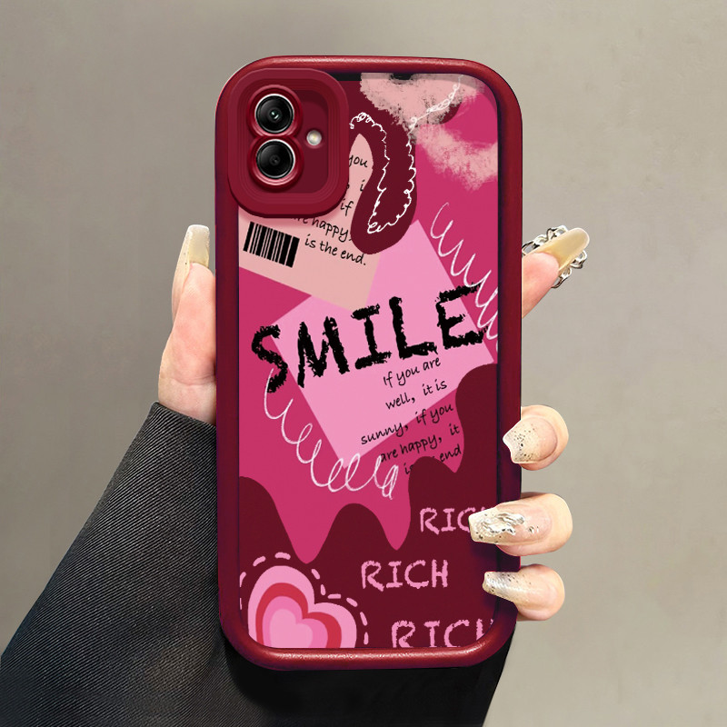 SAMSUNG HPเคสโทรศัพท์สําหรับSamsung Galaxy A06 4G A05 M05 F05 A05s F14 M14 กรณีY2K Retroหัวใจซิลิโคน